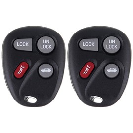 Keyless Entry Remote Car Key Fob Fits for 1996-2002 for Chevy for Camaro 5.7L 1998-2002 for Chevy for Express 1500 4.3L 1997-1998 for Buick for Regal 3.8L 2 PCS 4 Buttons