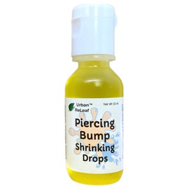 Urban ReLeaf Piercing Bump Shrinking Drops! Keloid Bumps Gentle Effective Aftercare Solution. Natural Essential Oils. Fast Removal Help for Scars Nodules Cartilage Nose Ear Spots. Clean Soothe
