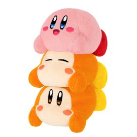 Sanei Boeki Kirby KPWW04 Kirby Play with Waddledi Stacking Plush 3 Piece Set A W3 x D8 x Height 5.9 inches (15 cm)