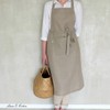 Linen & Cotton KAMI Kitchen Apron Cooking Apron for Women