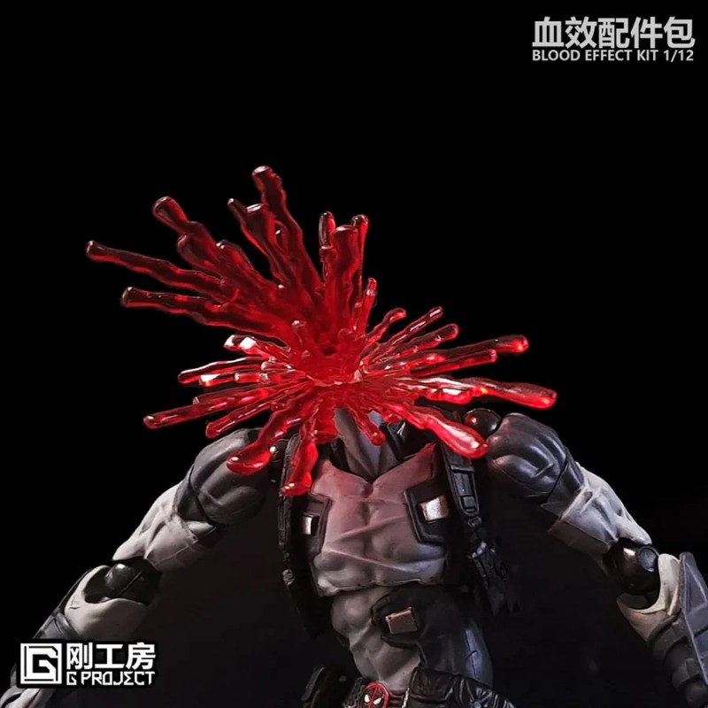 GP-01B(RED): G-Project 1/12 scale blood effects for 6" action figures