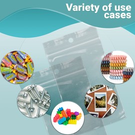 APQ Pack of 100 Poly Bags with Hang Hole 6 x 9 Clear Poly Bags 6x9 Resealable Zipper Bags 2 Mil Clear Polyethylene Seal Top Storage Bags for Industrial Food Service, Wholesale Price