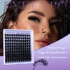EYDEVRO Fluffy Cluster Lashes Kit D Curl Individual Lashes Thick