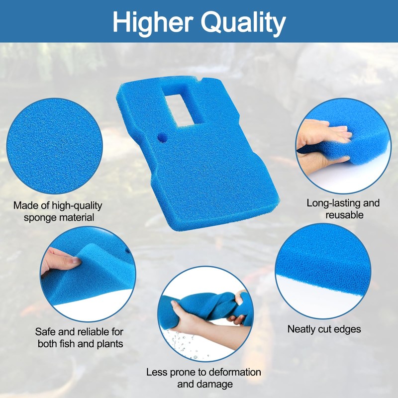 BZTT Pond Pump Filter Sponge 660 GPH Fish Pond Filter