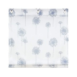 ESLIR Roman Blind, No Drilling Required, Roman Curtain with Eyelets, Transparent Curtains with U-Hooks, Eyelet Roller Blind, Modern, White, 1 Piece