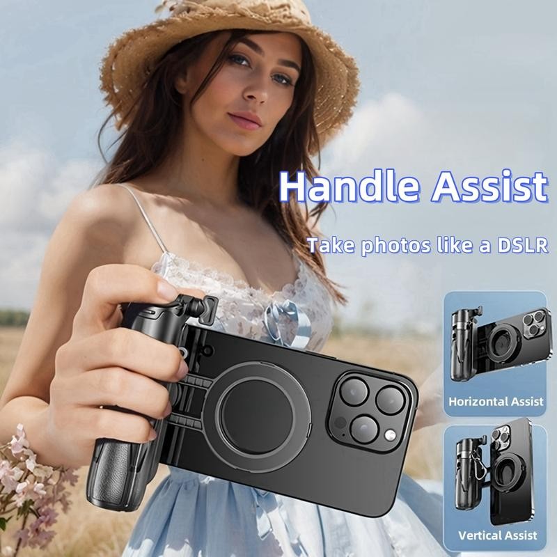 Foldable Multifunctional magnetic selfie stick phone tripod, can simulate camera