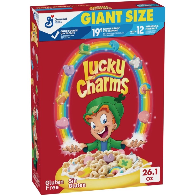 General Mills Lucky Charms Cereal Marshmallows St. Patrick's Day Leprechaun
