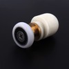 ATOPLEE 8pcs Shower Door Rollers Replacement - Brass ABS Sliding