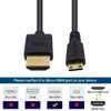 Duttek Mini HDMI to HDMI Spiral Cable, HDMI to Mini