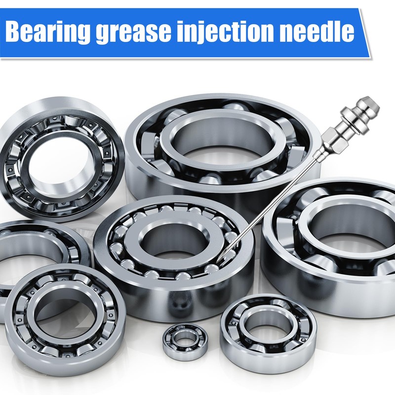 7pcs Grease Gun Needle Accessory Set, Including 5 Grease Needle