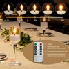 CAMCLIM Rechargeable Flameless Tea Lights Candles with Charging Station 8Pcs