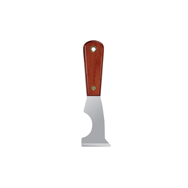 Warner 5-in-1 Stiff Glazier Knife, Stainless Steel Blade, Rosewood Series,