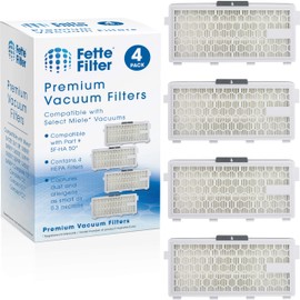 Fette Filtro - Pack de 4 filtros HEPA compatibles con filtro Miele AirClean SF-HA 50 para modelo # S4, S5, S6, S8, S8000, S899, S6000, S6999, S5000, S5999, S4000, S4999, Complete C2 y C3