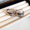 Danshinbow 1Pair Halbrunde Ohrringe Wasser Tropfen Ohr Anhänger Schmuck für