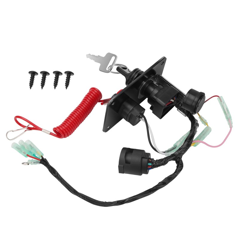 JAVIK 704-82570-08-00 Main Switch Panel Outboard Single Engine Key Switch
