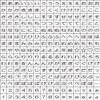 Shachihata GA-CG2 Rubber Sheet Stamp for Lower Case
