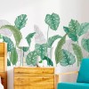 Mebix TRD Sticker Para Pared De Sala Con Diseño Plantas