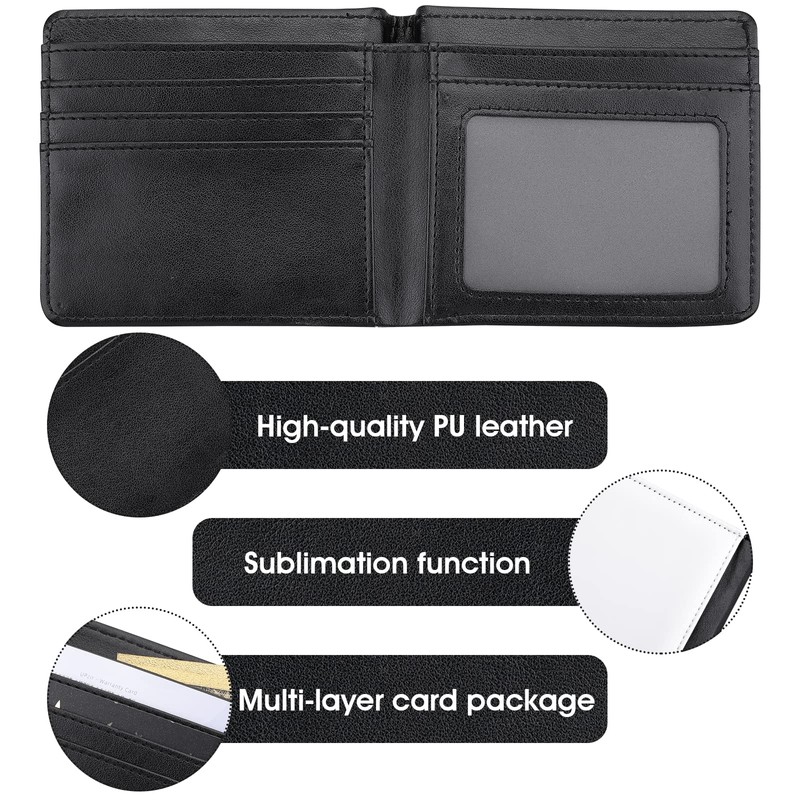 Prasacco Sublimation Wallet Blank Heat Transfer Multifunctional Wallet Graduation Gifts