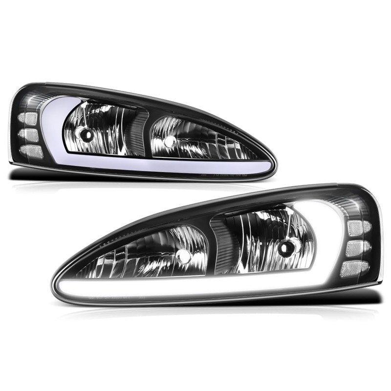 PM PERFORMOTOR [Pair] 3D Light Bar Headlights Assembly Compatible with