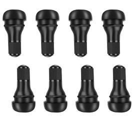 ZIMISI 8PCS TR412 Tubeless Tire Valve Stems, Universal Rubber Snap-in Tire Valve Stem Replacement, Standard Vehicle Tires Valves Accessories for Tubeless 0.453 inches 11.5mm Rim Holes (TR412)