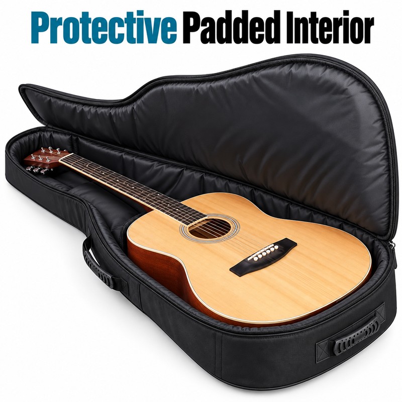 Acoustic Guitar Gig Bag with Thick Padding – Oxford Fabric