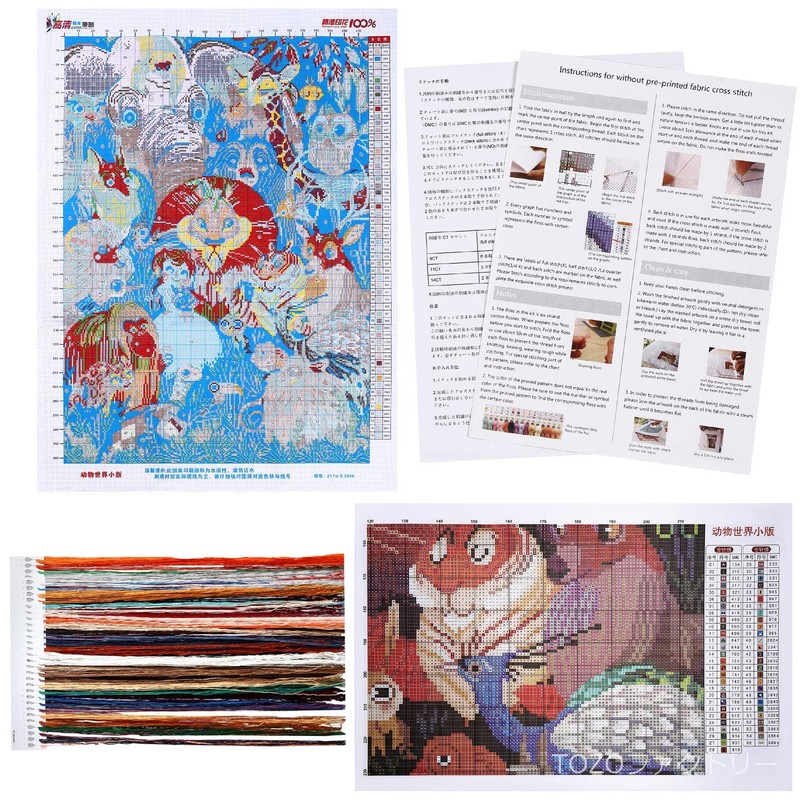 TOZO Factory Cross Stitch Embroidery Kit, Embroidery Kit, Embroidery, Pattern