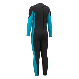 Hevto Wetsuits Kids 3/2mm Neoprene Full Wet Suit Thermal Swimsuit Children Boy Youth Girl Size 14 Year for Swimming in Cold Water (K1-Blue, 14 Slim)