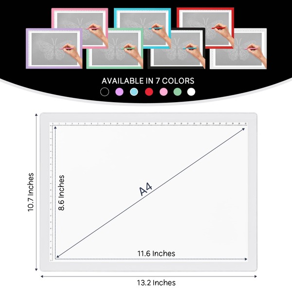 iVyne iVyne Rechargeable A4 Light Pad for Tracing & Weeding