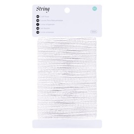 KINGLAKE Cotton Twine String 2mm White Butchers Twine for Cooking Food Safe 164 Feet Bakers String for Cooking Meat, Baking, Crafts, Gift Wrapping, Home Decor
