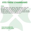 BYANE 18 Inch Chainsaw Chain, .325" Pitch, .063'' Gauge, 74