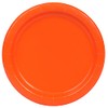 Unique 3224EU Eco-Friendly Paper Plates-18 cm-Orange Colour-8 Count (Pack of