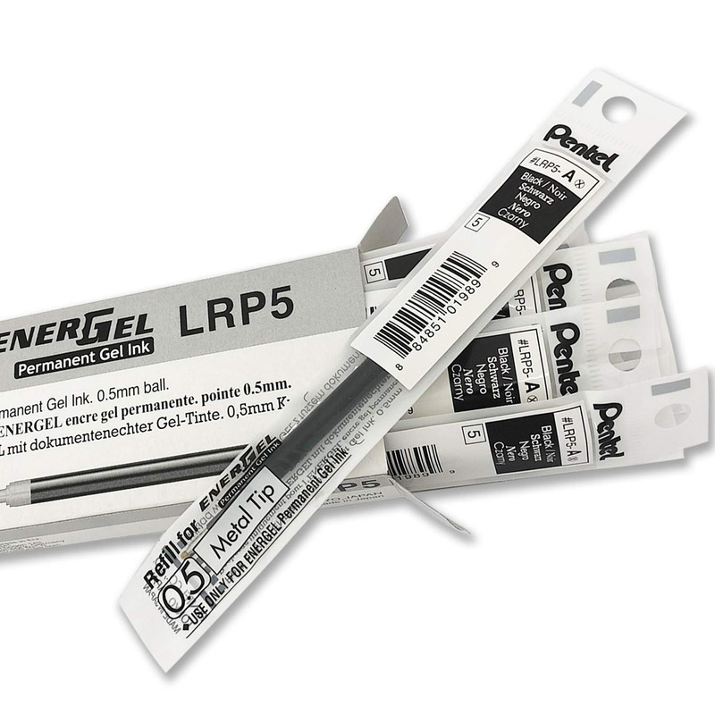 Pentel 0.5 mm EnerGel Permanent Ink Refills - Black Ink