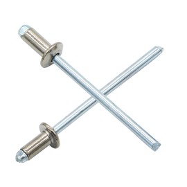 Piutouyar 100Pcs 1/8" x 1/4" Stainless Steel Pop Rivets Assortment, 3.2x6.4mm Dome Head Blind Rivets Metal Boat Rivet for Kayak, Canoe