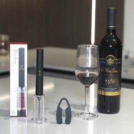 Mincham Wine Opener, Air Pressure Pump Corkscrew Wine Bottle Opener with Foil Cutter, Gifts to Wine Lovers