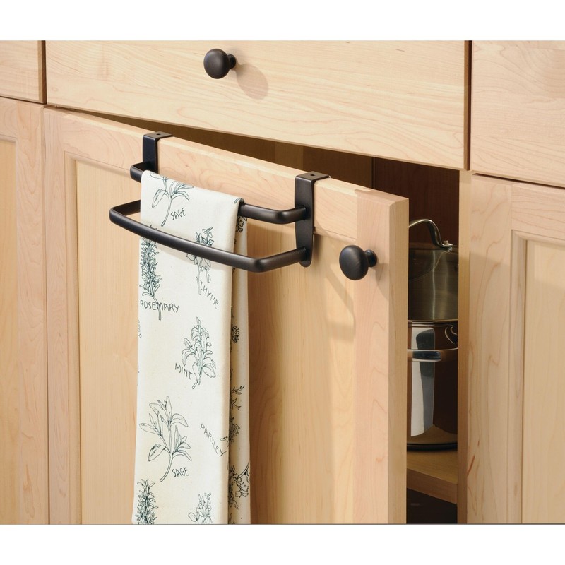 iDesign 9-inch Over-the-Cabinet Double Towel Bar - Set of 2