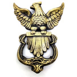 5MOONSUN5's Eagle Shape Victorian Style Doorbell Victorian Antique Style Cast Iron Handcrafted Door Knocker Eagle Decorative Hardware for Doors,