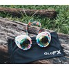 GloFX Kandi Swirl Padded Kaleidoscope Goggles Diffraction Rave Edm Limited