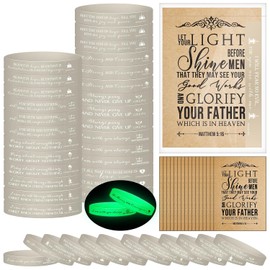 Inspiring Bible Verse Silicone Wristbands – 36-Pack Christian Motivational Bracelets for Men, Women & Kids, Bulk Party Favors