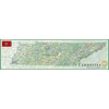 Tennessee State Map - 16.5 x 58.1 Inches - Paper