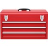 IRONMAX Portable Tool Box, Lockable Steel Tool Chest Cabinet w/