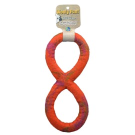 One Pet Planet Wool Dog Toy, 11-Inch, Orange