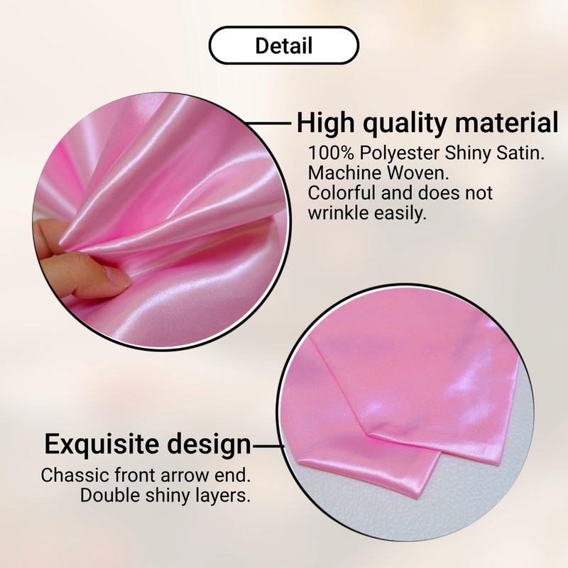 UIALECG Unisex Graduation Stole Blank Graduation Sash Plain Grad Stole,Pink