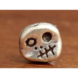 COSUMOSU 925 Sterling Silver Skull Stud 1Pc Earrings