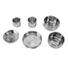 6PCS Portable Cookware Set Rapid Heating 304 Stainless Steel Efficient