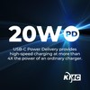 KMC 6-Outlet Extender USB-C PD Surge Protector Wall Tap, Multi-Plug
