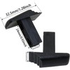 Heyous 4PCS Telescopic Ladder Switch Button Black Plastic Ladder Accessory