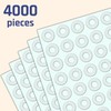 4000 Pieces - Clear Hole Punch Reinforcement Stickers, Paper Binder