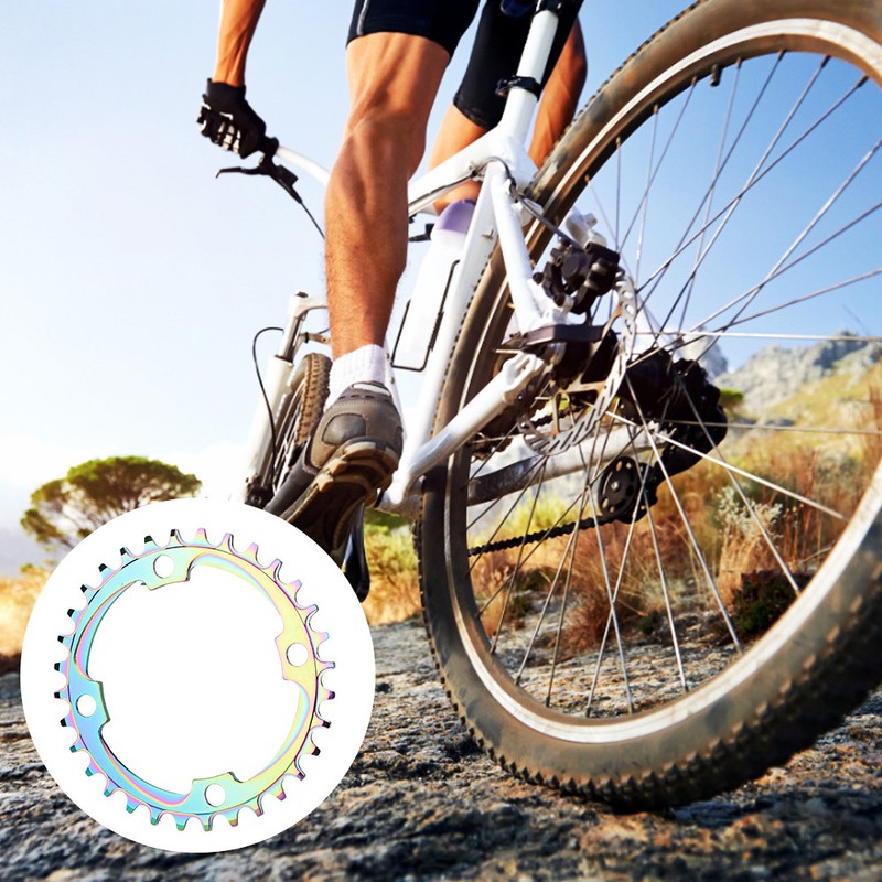 Aluminum Alloy Hollow Integral Single Speed Bike Crank Ring Chain
