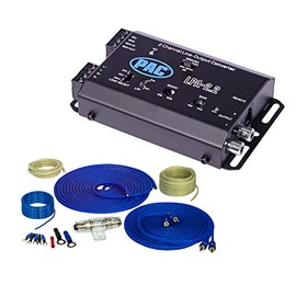 Stinger SS600XS 8 Gauge Pure Copper Wiring Kit with LPA-2.2 LOCPRO Advanced 2 Channel in-2 Channel Out, Line Output Converter w/Remote Turn-On Circuit, Bass Boost, and Low Pass Crossover