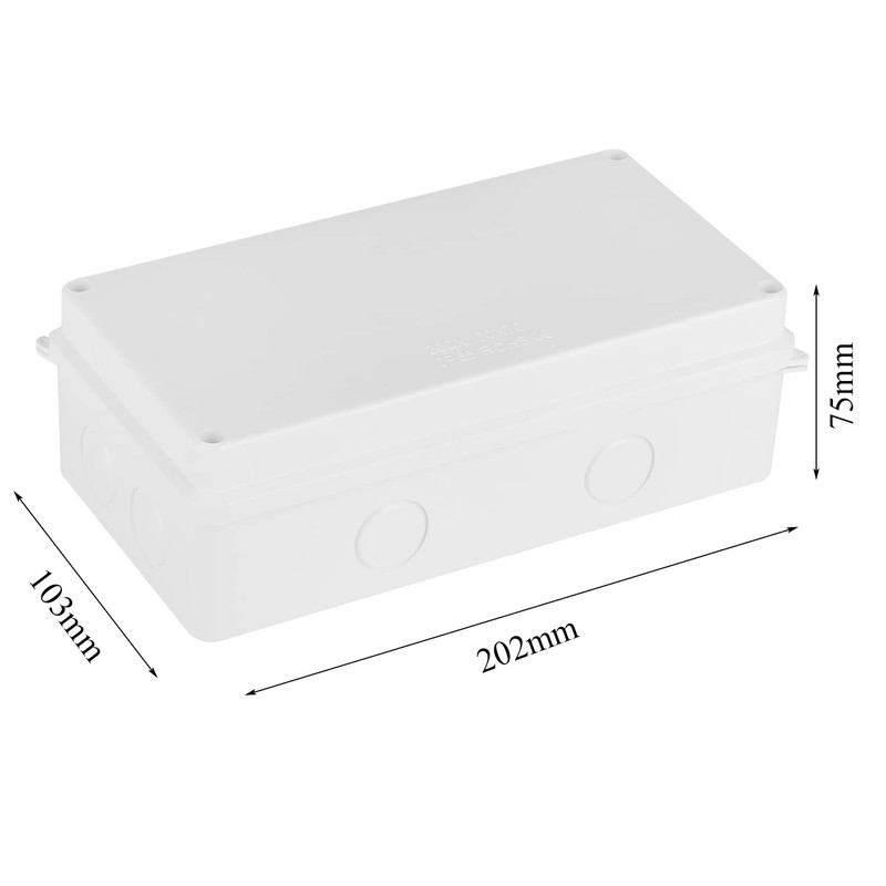 DAMORON Junction Box IP65 Waterproof, Surface-Mounted Distribution Box, Diameter 12-15
